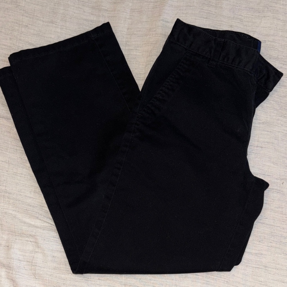 Basic Editions Boys Black Chinos Size 10
